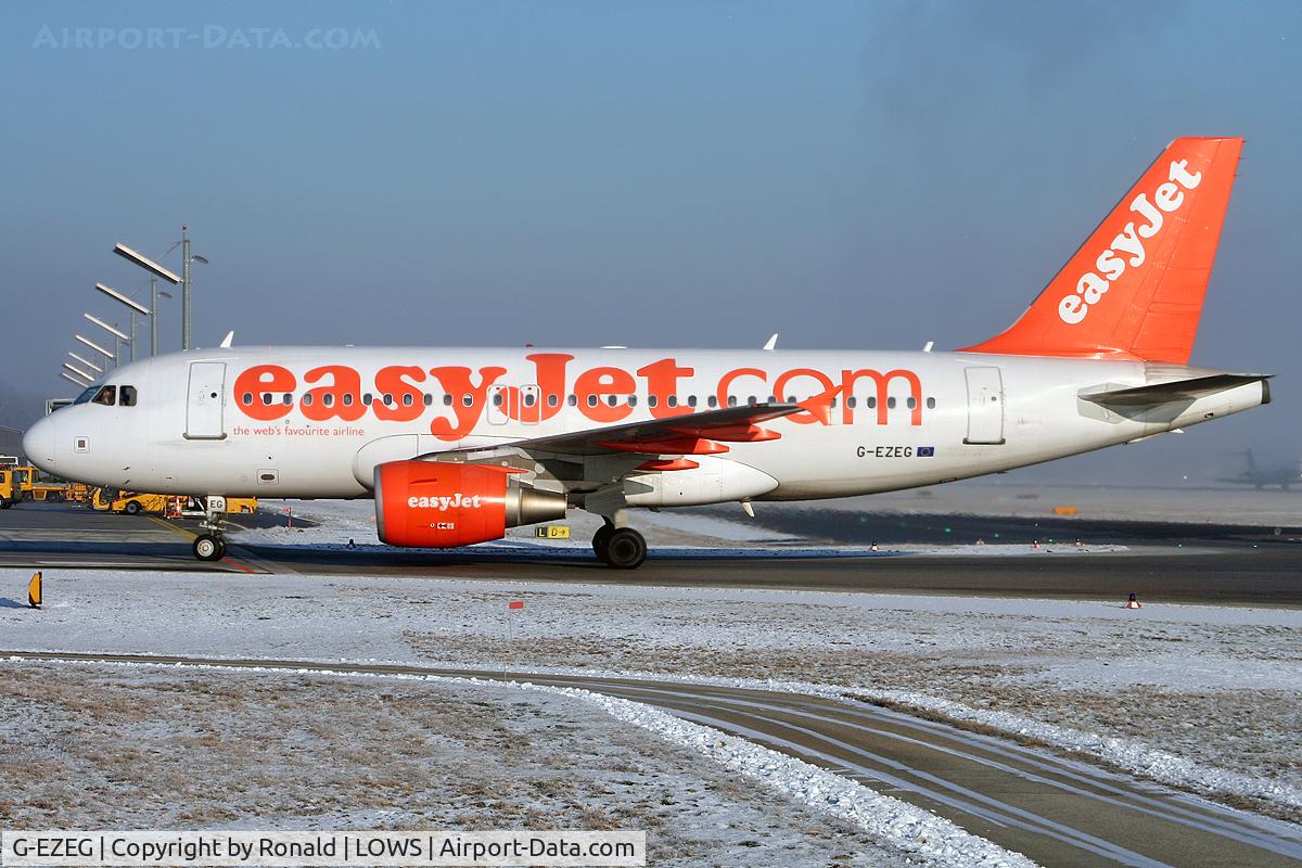 G-EZEG, 2004 Airbus A319-111 C/N 2181, at salzburg