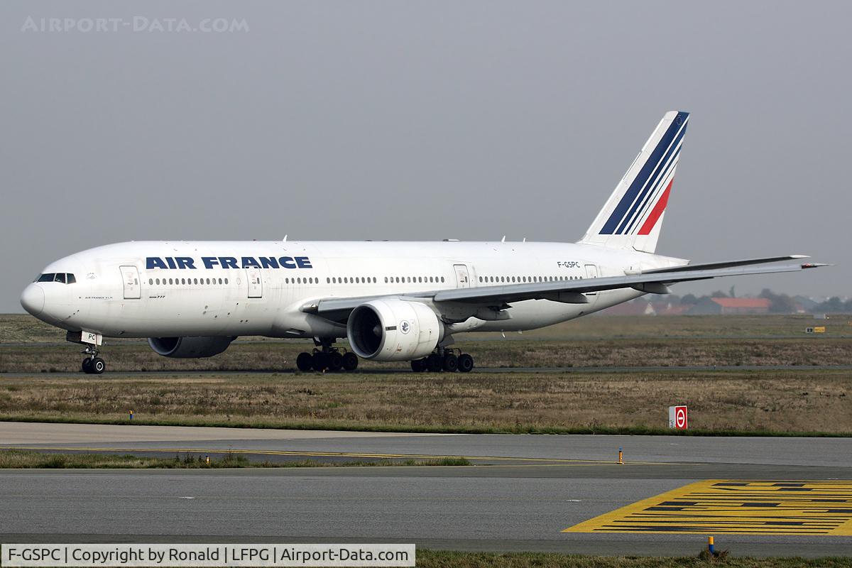 F-GSPC, 1998 Boeing 777-228/ER C/N 29004, at cdg