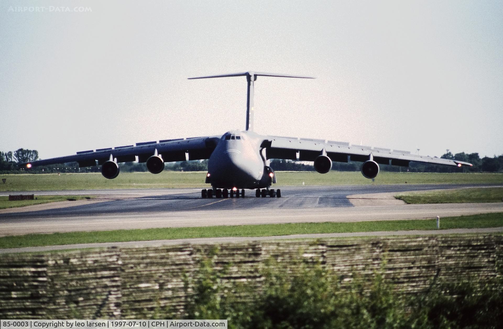 85-0003, 1985 Lockheed C-5M Super Galaxy C/N 500-0089, Copenhagen 10.7.1997