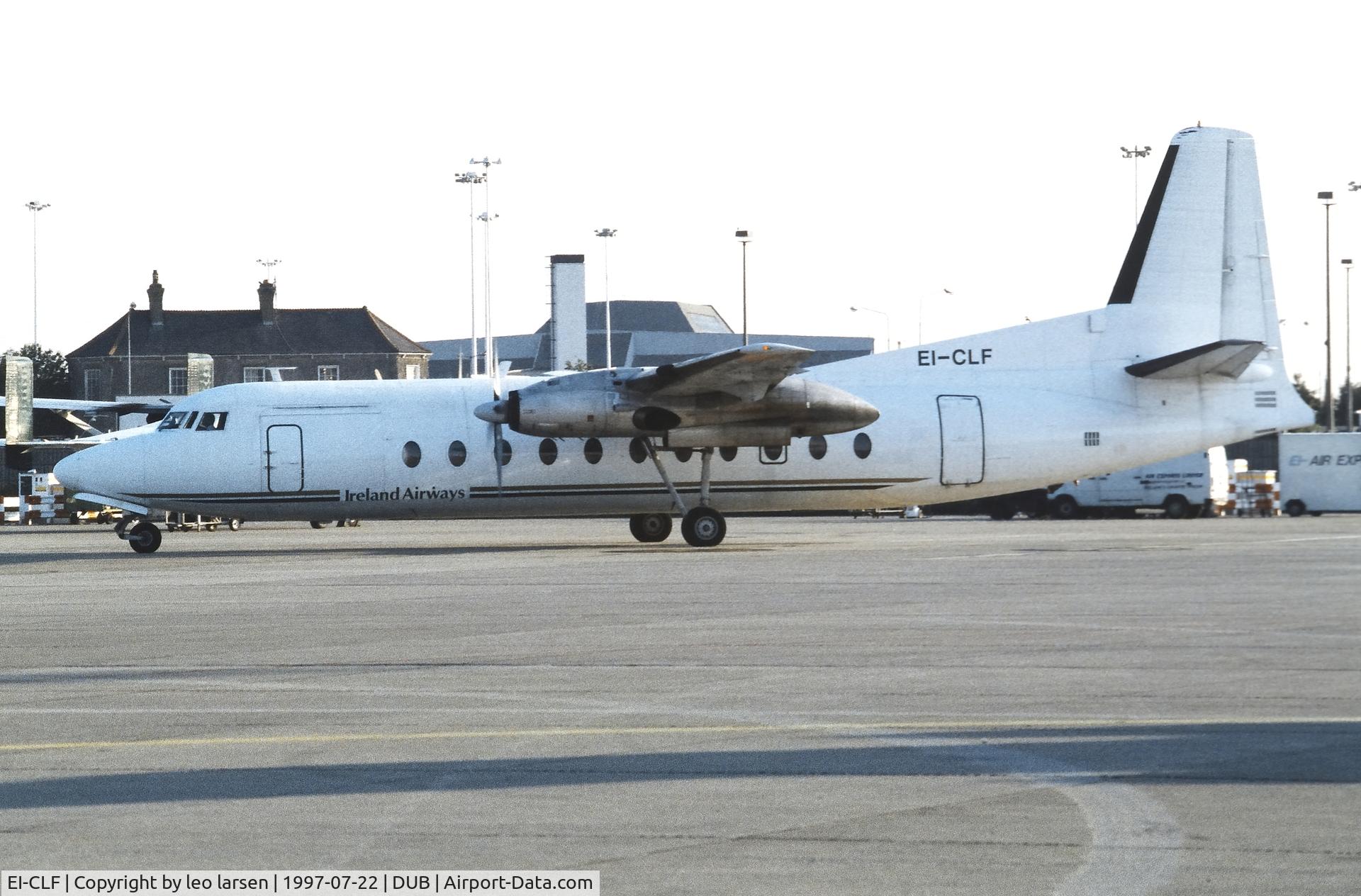 EI-CLF, 1966 Fairchild Hiller FH-227E C/N 505, Dublin 22.7.1997