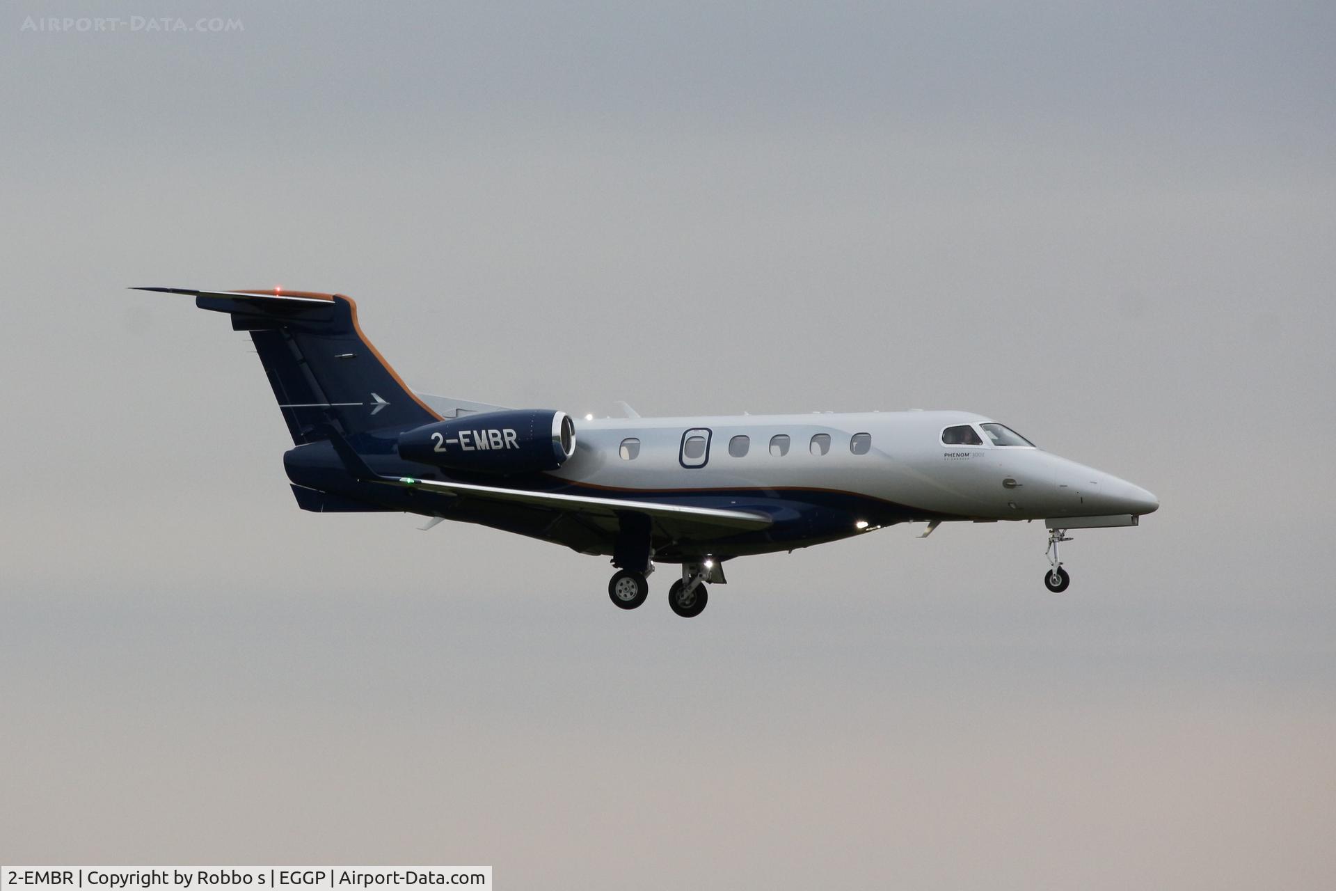 2-EMBR, 2019 Embraer EMB-505 Phenom 300 C/N 50500544, 2-EMBR Embraer 300 at Liverpool John Lennon Airport.