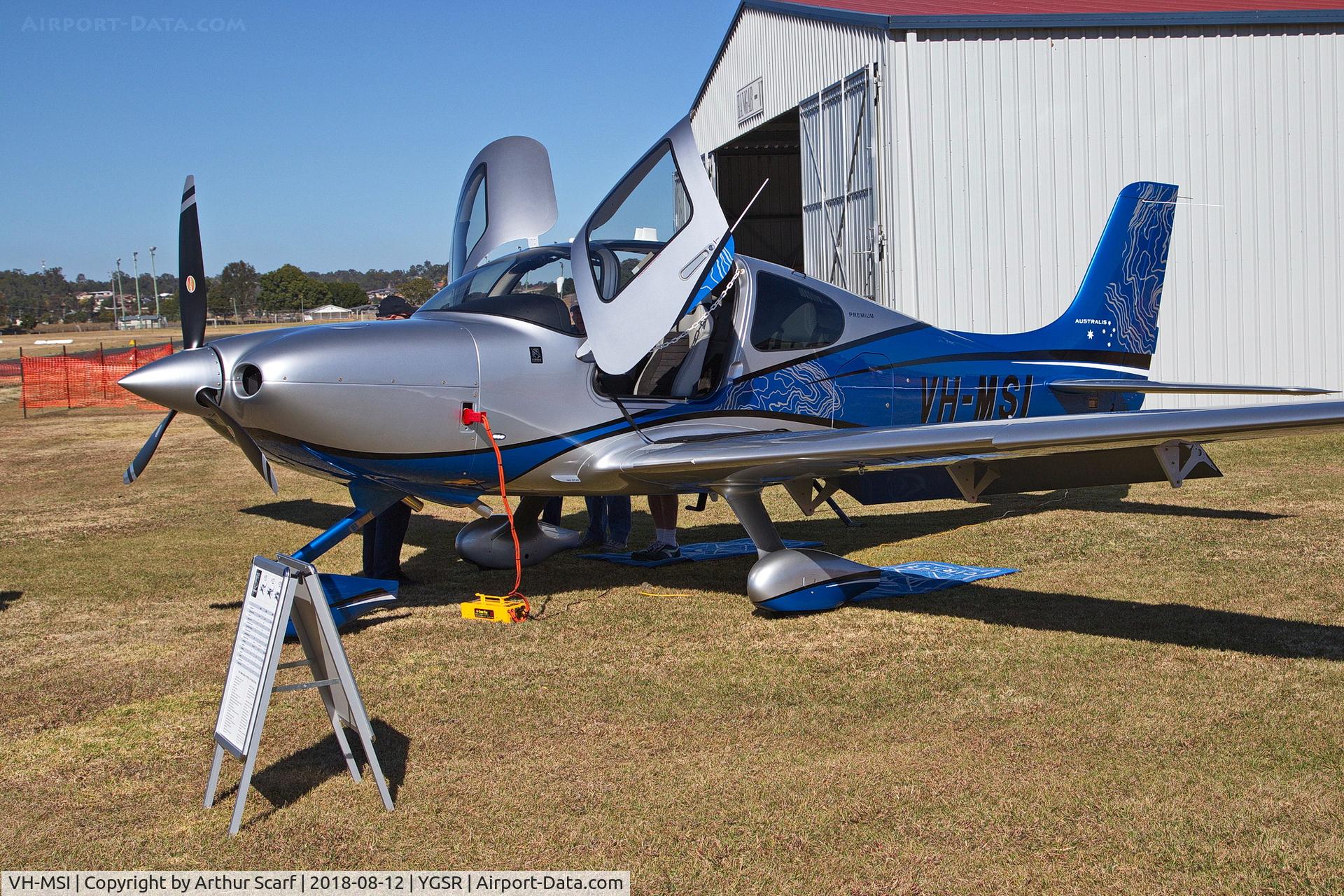 VH-MSI, 2018 Cirrus SR22 C/N 4626, Grafton South Aerodrome 2018 Wings and Wheels