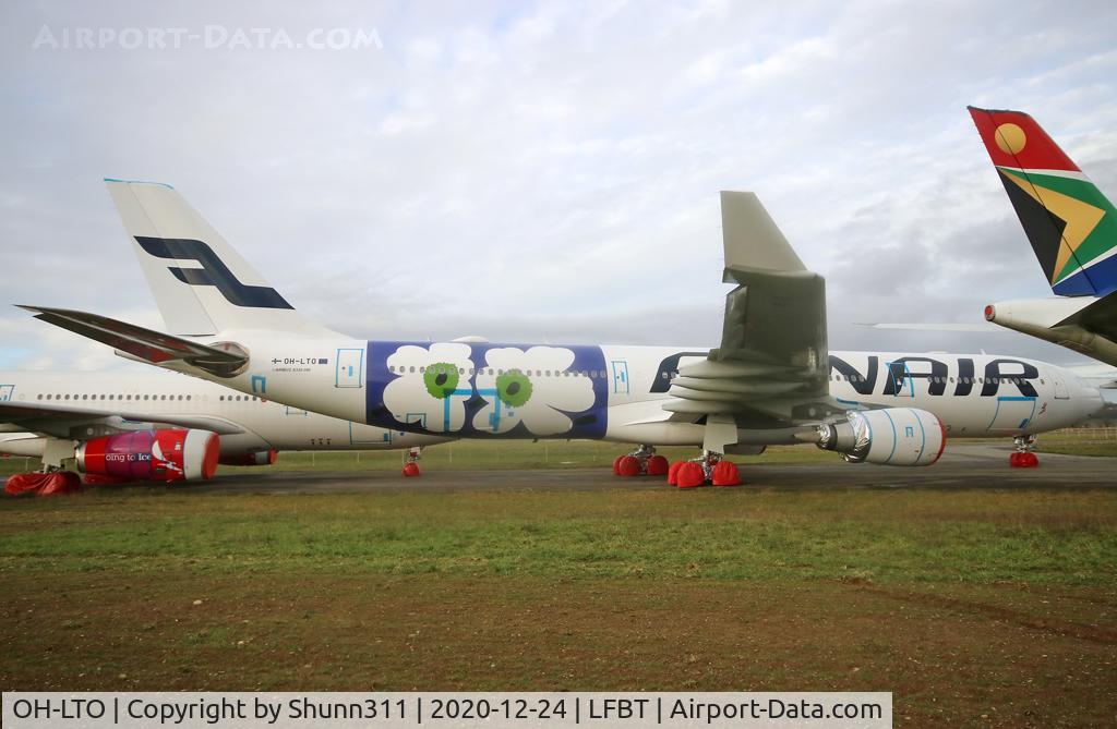 OH-LTO, 2009 Airbus A330-302X C/N 1013, Parked with still Marimekko Unikko c/s