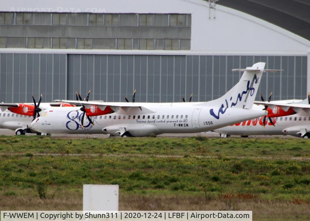 F-WWEM, 2019 ATR 72-600 C/N 1556, Stored @LFBF in full 