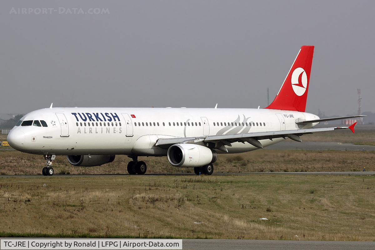 TC-JRE, 2007 Airbus A321-231 C/N 3126, at cdg