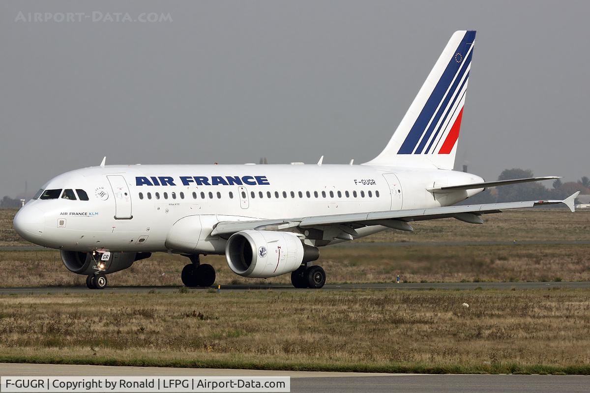 F-GUGR, 2007 Airbus A318-111 C/N 3009, at cdg