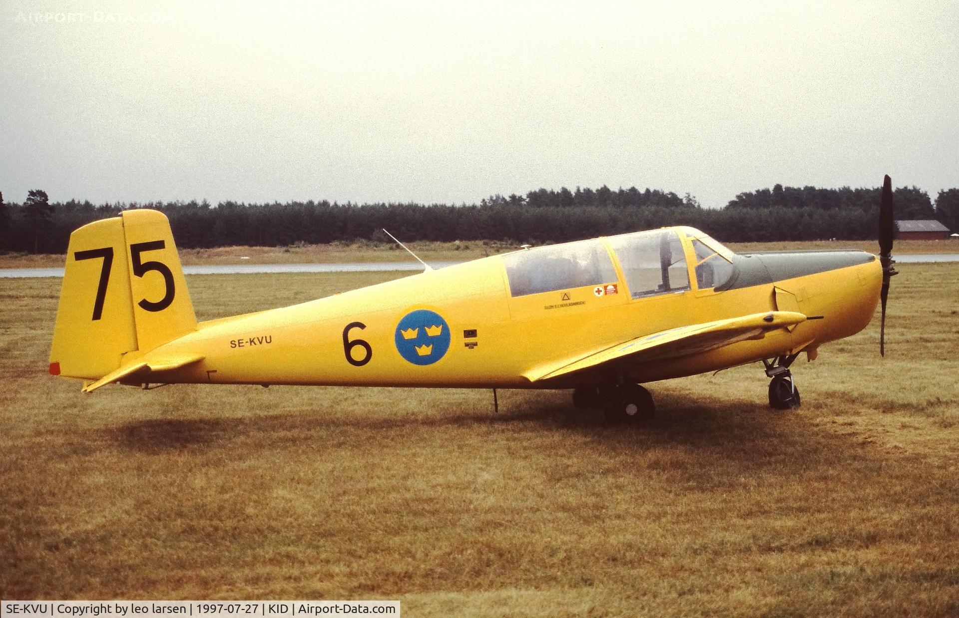 SE-KVU, 1952 Saab Sk.50B Safir (91B) C/N 91-218, Kristianstad 27.7.1997