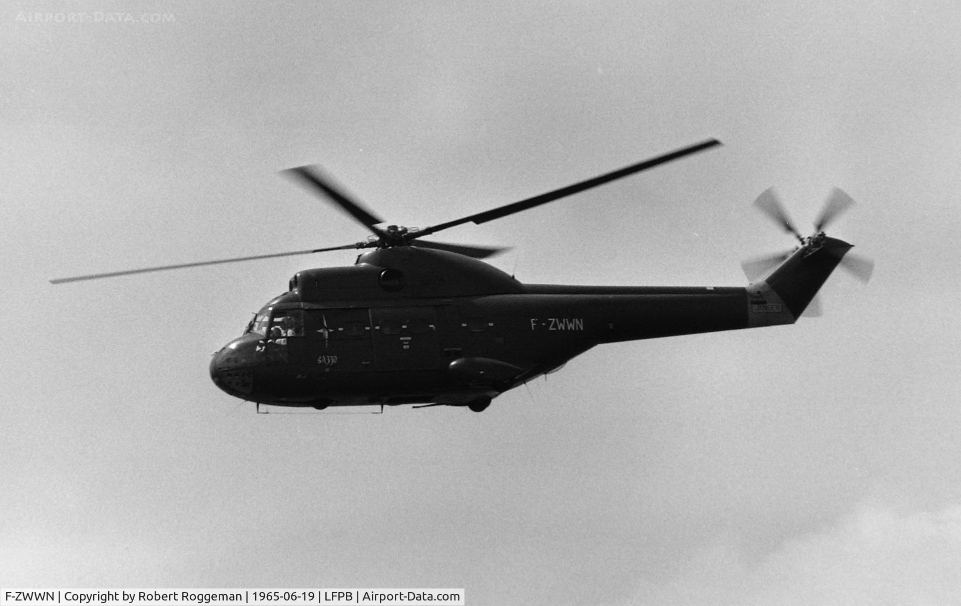 F-ZWWN, 1965 Aerospatiale SA-330 Puma C/N 01, PARIS AIRSHOW.PROTOTYPE.