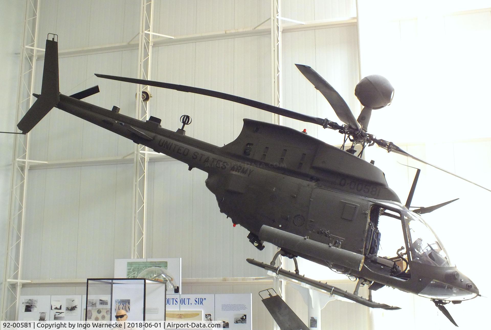 92-00581, 1992 Bell OH-58D(I) Kiowa Warrior C/N 43295, Bell OH-58D(I) Kiowa Warrior at the US Army Aviation Museum, Ft. Rucker