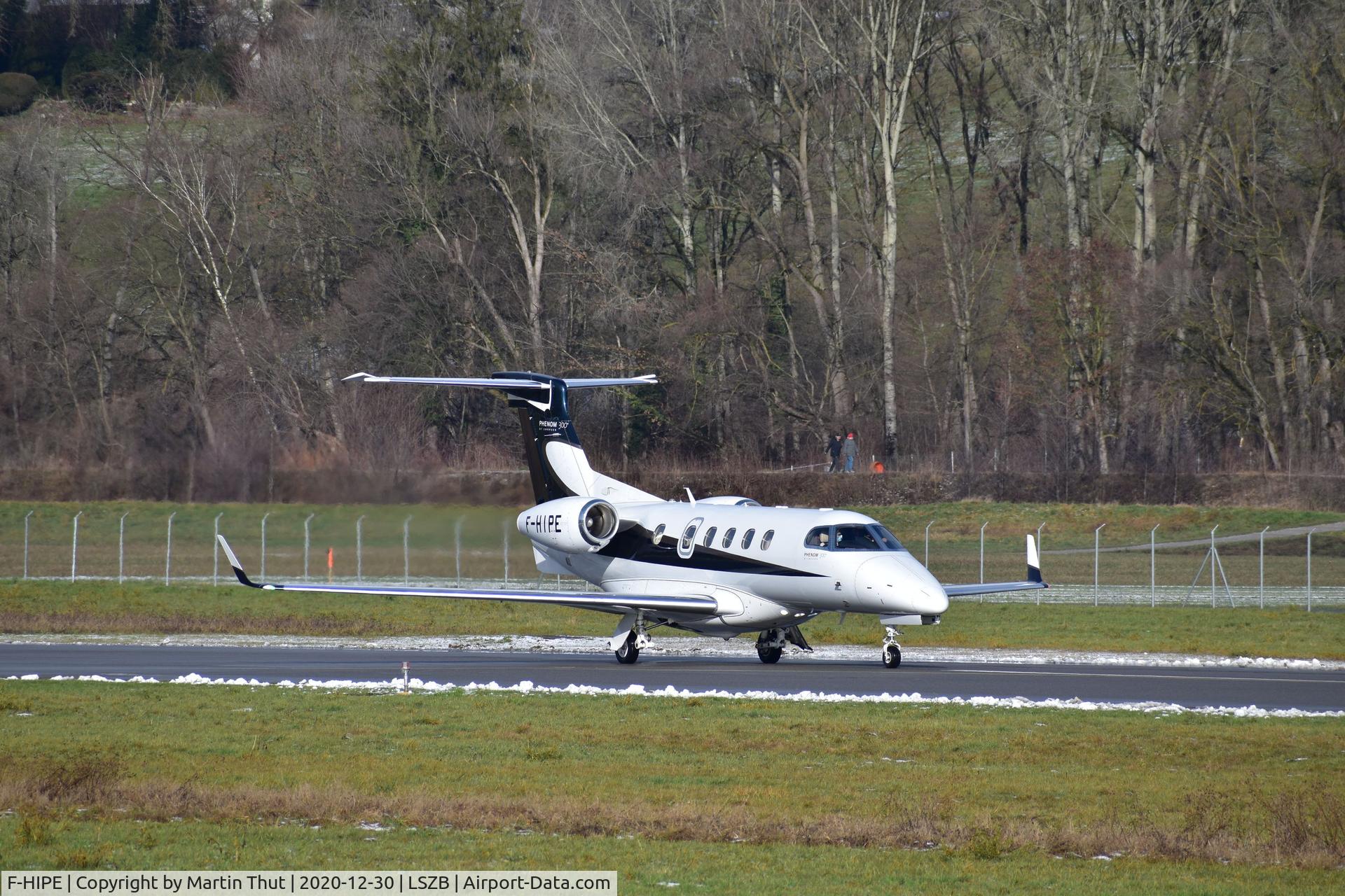 F-HIPE, 2010 Embraer EMB-505 Phenom 300 C/N 50500016, F-HIPE was landing from Chambery and takeoff two hours later to Nice Airport