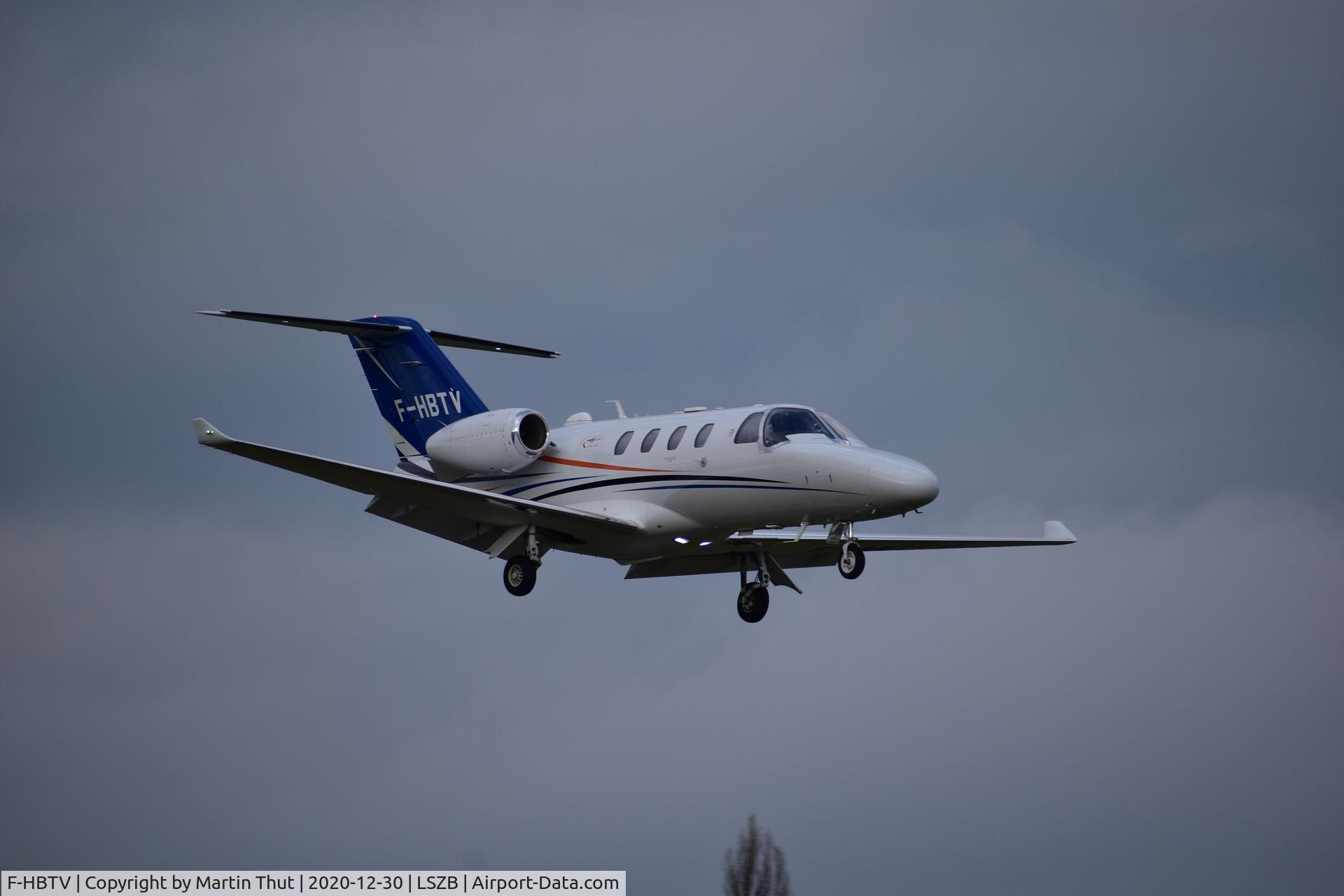F-HBTV, 2016 Cessna 525 Citation M2 C/N 525-0918, Astonjet F-HBTV landing from Paris le Bourget.