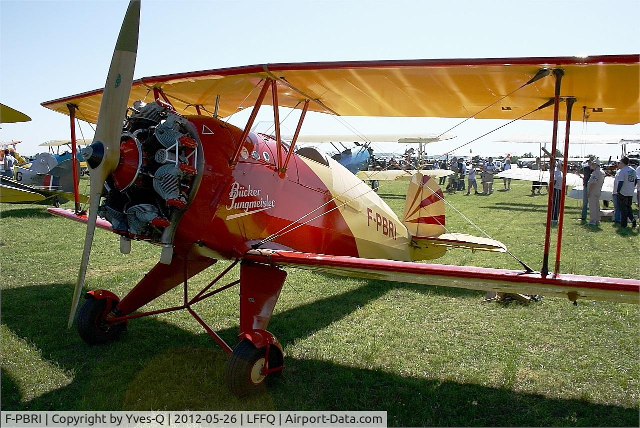 F-PBRI, 1937 Bucker Bu-133D-1 Jungmeister C/N 2008, Bucker Bu-133D-1 Jungmeister, Static display, La Ferté-Alais airfield (LFFQ) Airshow 2012