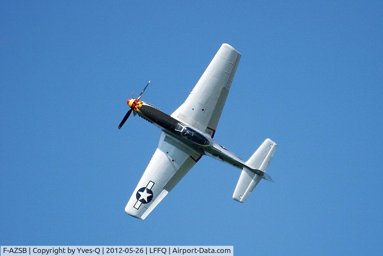 F-AZSB, 1944 North American P-51D Mustang C/N 122-40967, North American P-51D Mustang, On display, La Ferté-Alais (LFFQ) Air show 2012