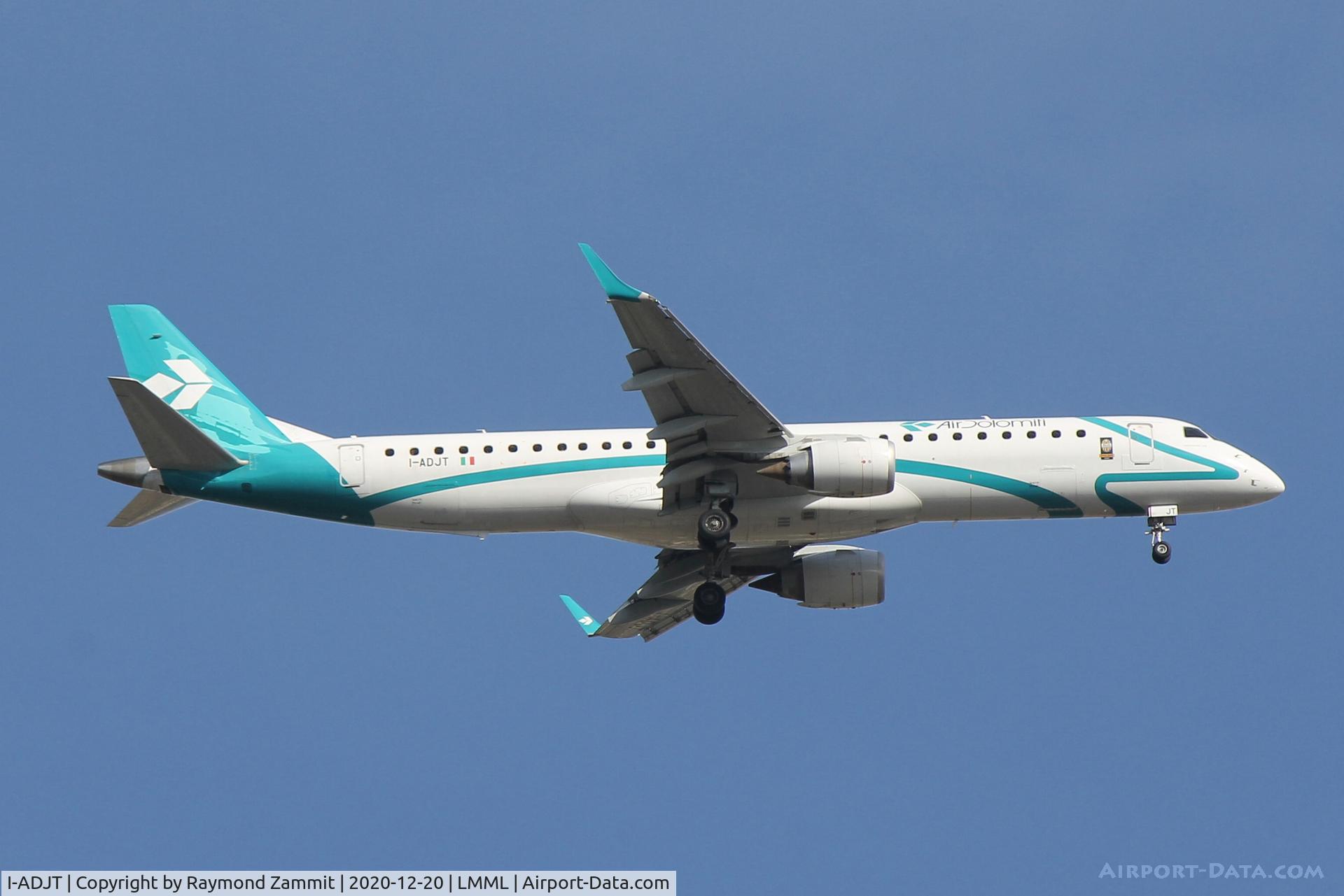 I-ADJT, 2013 Embraer 195LR (ERJ-190-200LR) C/N 19000606, Embrear EMB195LR I-ADJT Air Dolomiti