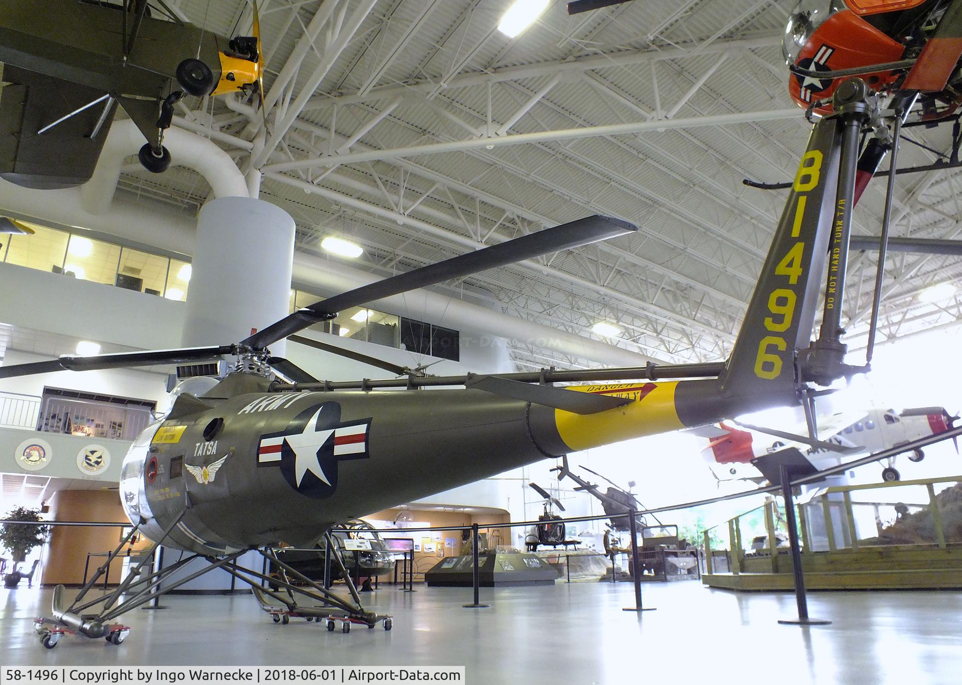 58-1496, Brantly YHO-3 C/N 63, Brantly YHO-3BR at the US Army Aviation Museum, Ft. Rucker
