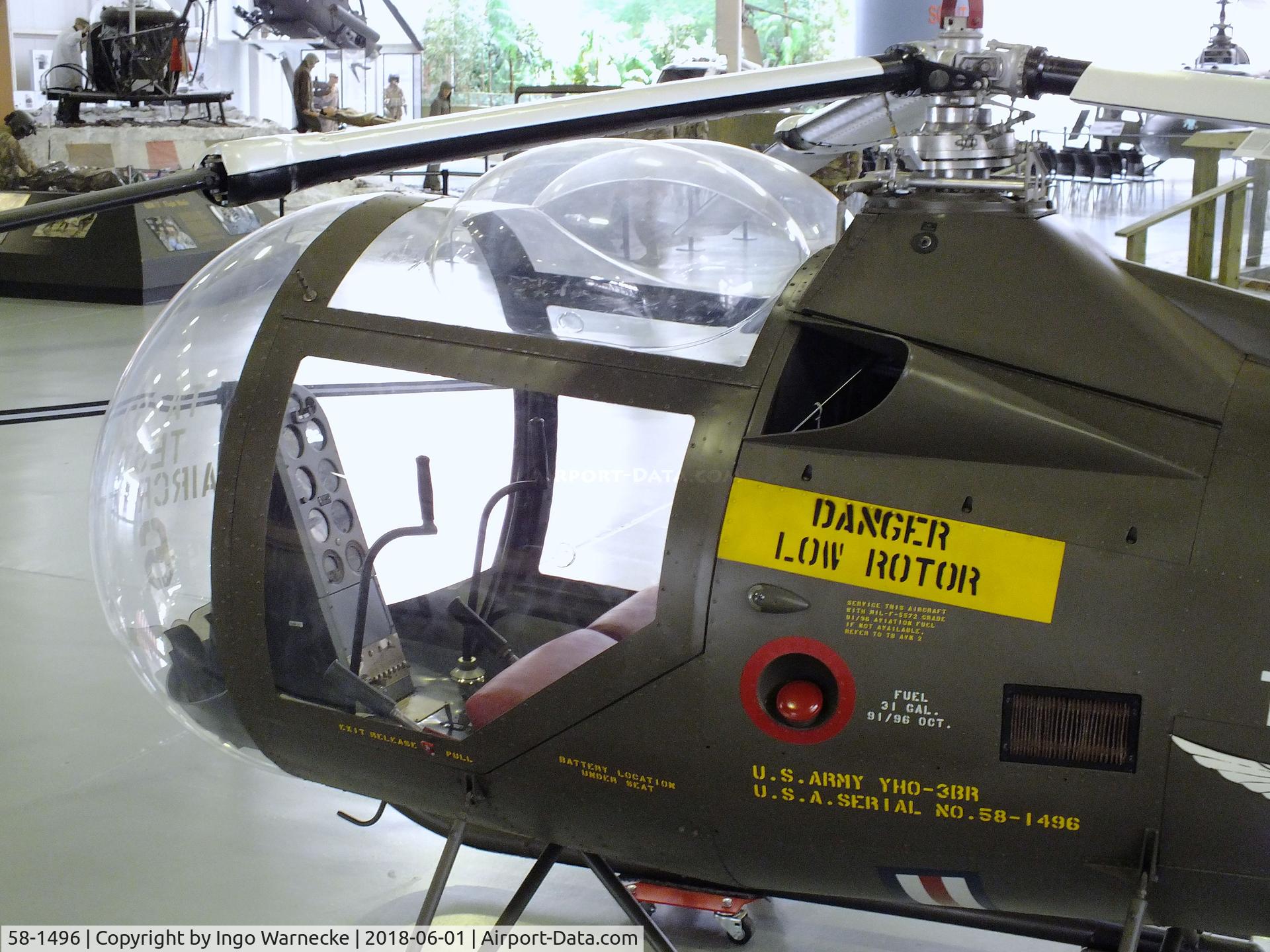 58-1496, Brantly YHO-3 C/N 63, Brantly YHO-3BR at the US Army Aviation Museum, Ft. Rucker  #c