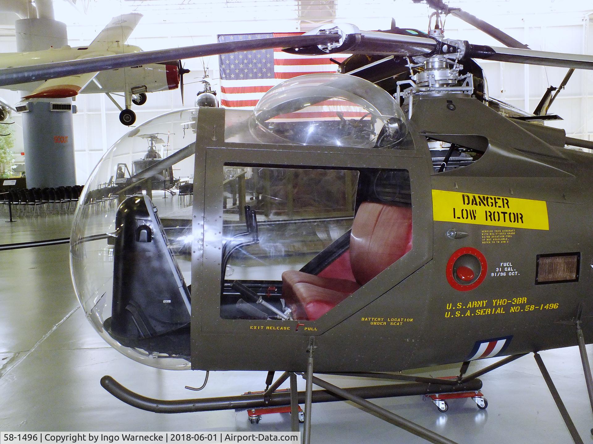 58-1496, Brantly YHO-3 C/N 63, Brantly YHO-3BR at the US Army Aviation Museum, Ft. Rucker