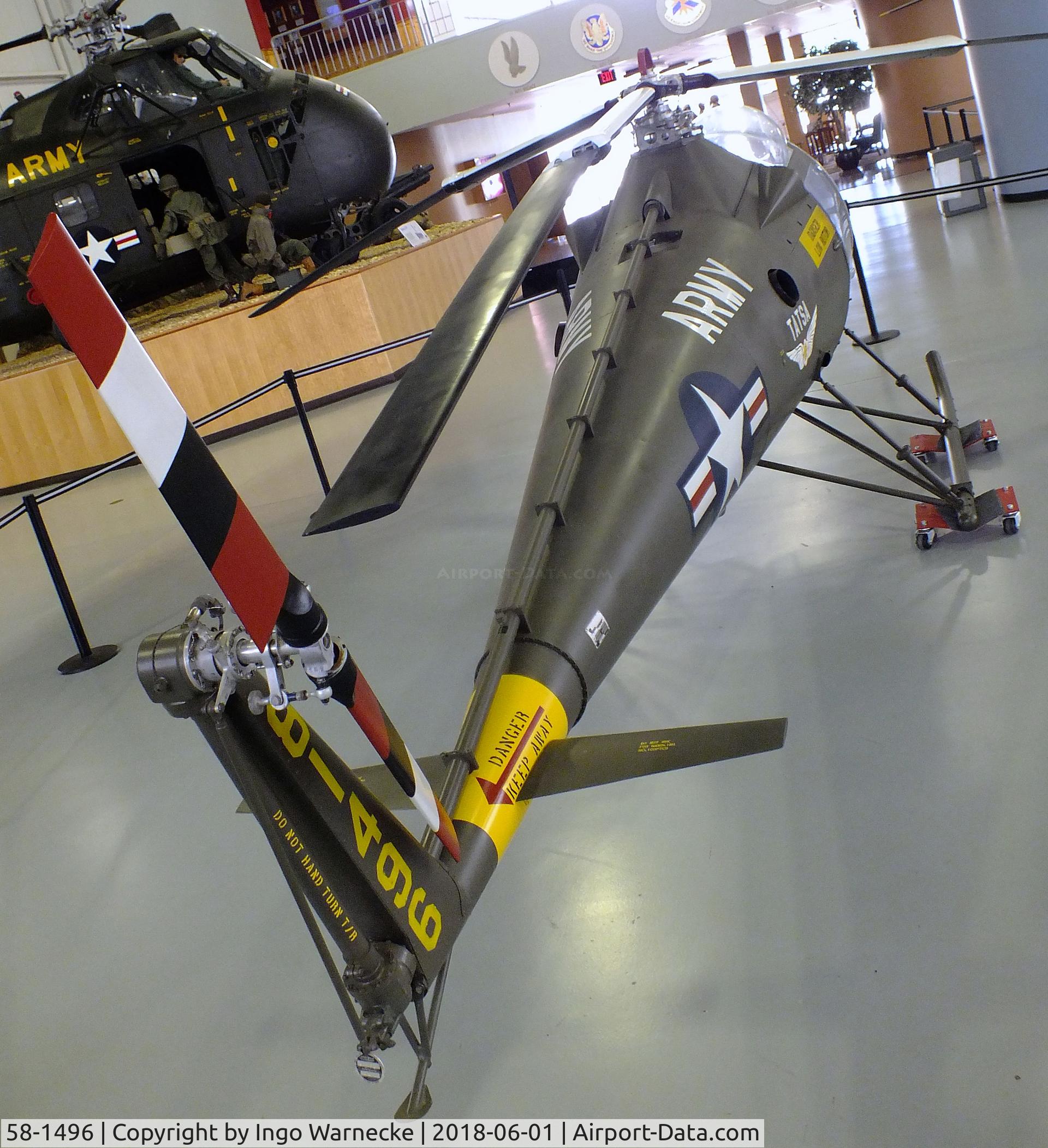 58-1496, Brantly YHO-3 C/N 63, Brantly YHO-3BR at the US Army Aviation Museum, Ft. Rucker