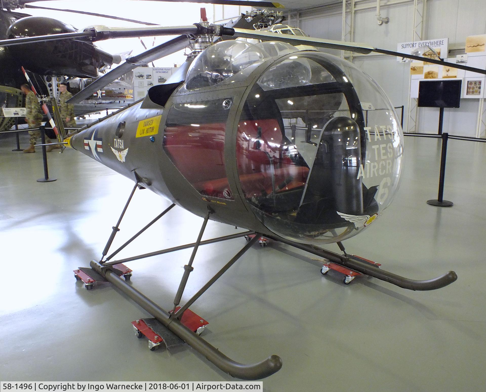 58-1496, Brantly YHO-3 C/N 63, Brantly YHO-3BR at the US Army Aviation Museum, Ft. Rucker