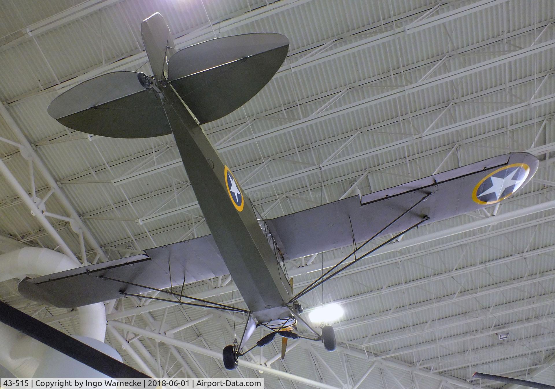 43-515, 1943 Piper L-4B Grasshopper C/N 9376, Piper L-4B 'Grashopper' at the US Army Aviation Museum, Ft. Rucker