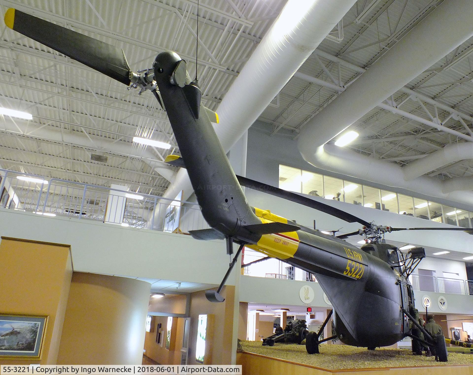55-3221, 1955 Sikorsky H-19D-SI Chickasaw C/N 55-970, Sikorsky H-19D-SI Chickasaw at the US Army Aviation Museum, Ft. Rucker