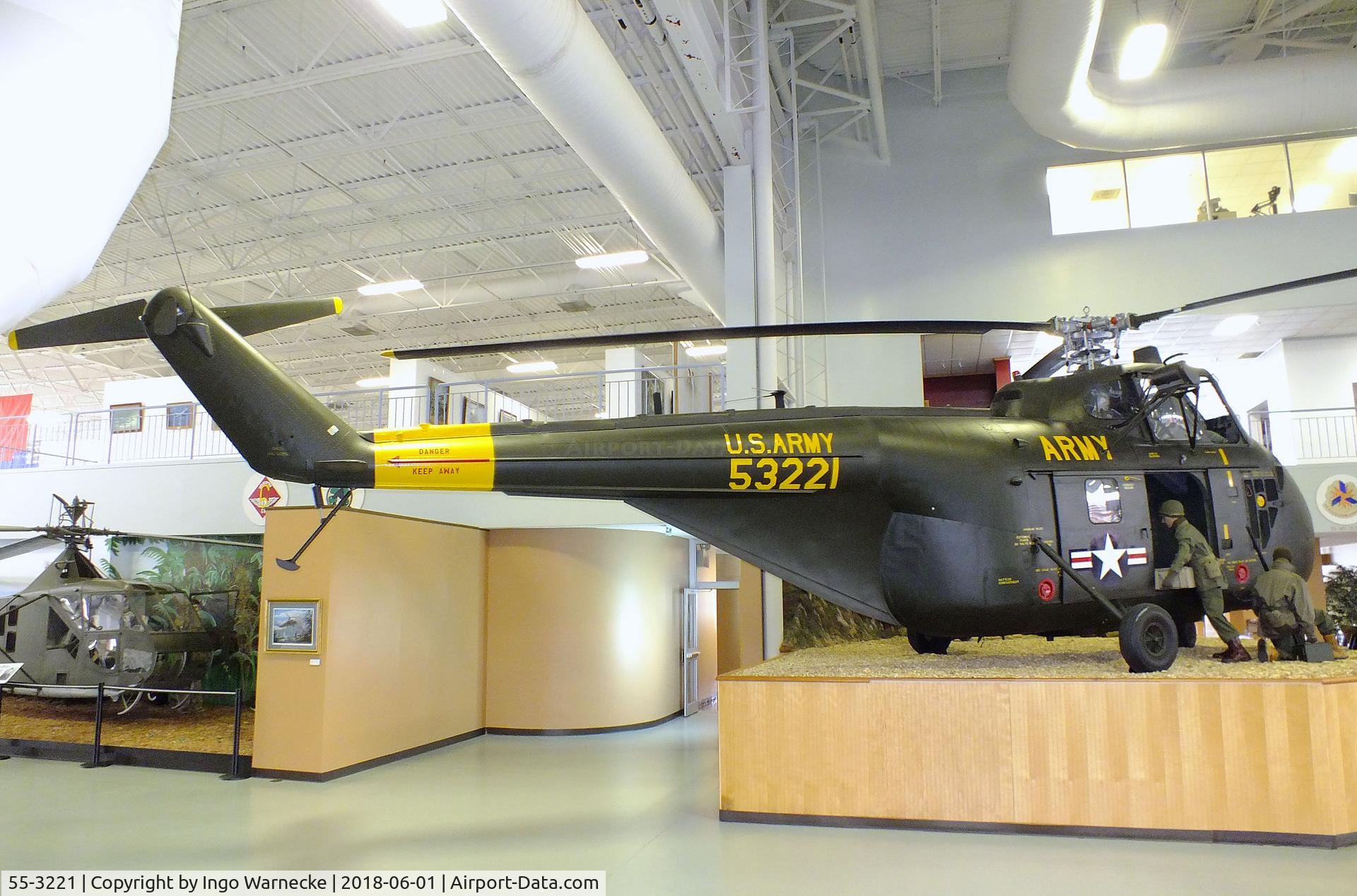 55-3221, 1955 Sikorsky H-19D-SI Chickasaw C/N 55-970, Sikorsky H-19D-SI Chickasaw at the US Army Aviation Museum, Ft. Rucker