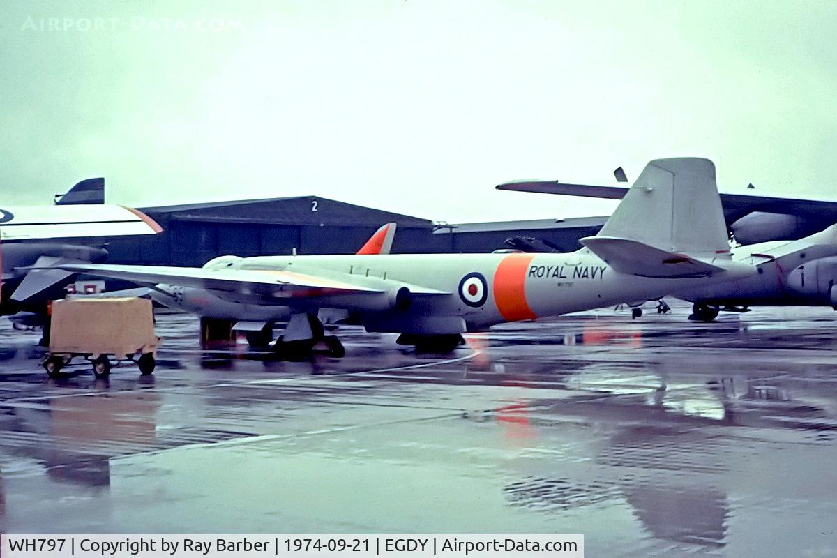 WH797, English Electric Canberra T.22 C/N EEP71291, WH797   English Electric Canberra T.22 [71291] (Royal Navy) RNAS Yeovilton~G 21/09//1974