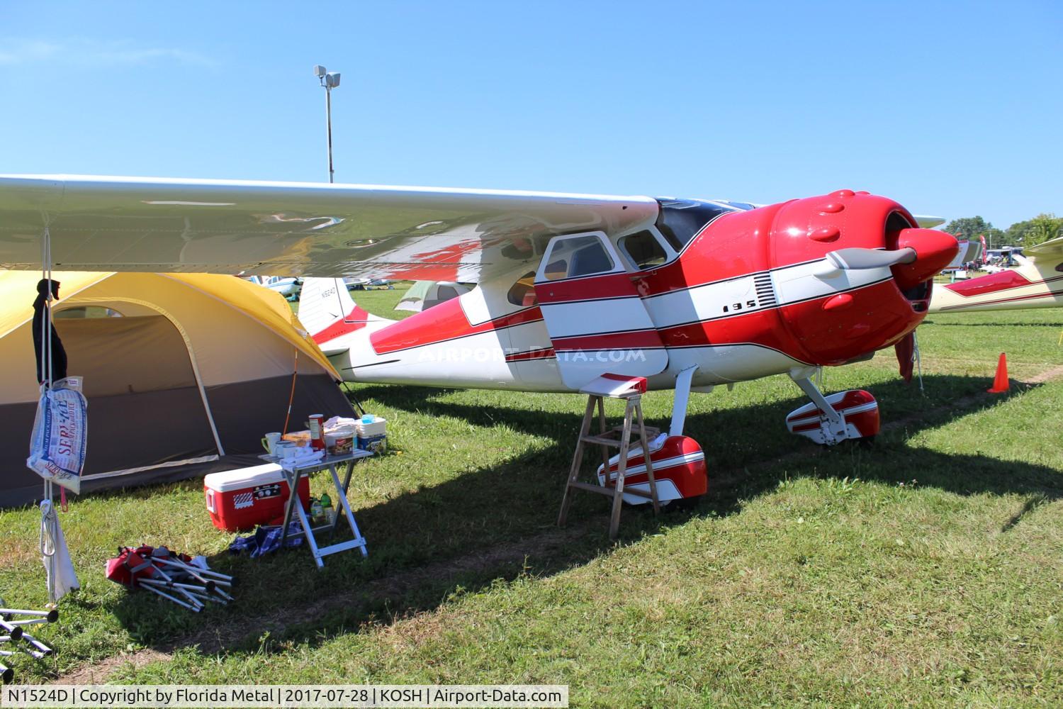 N1524D, 1952 Cessna 195A C/N 7746, EAA OSH 2017