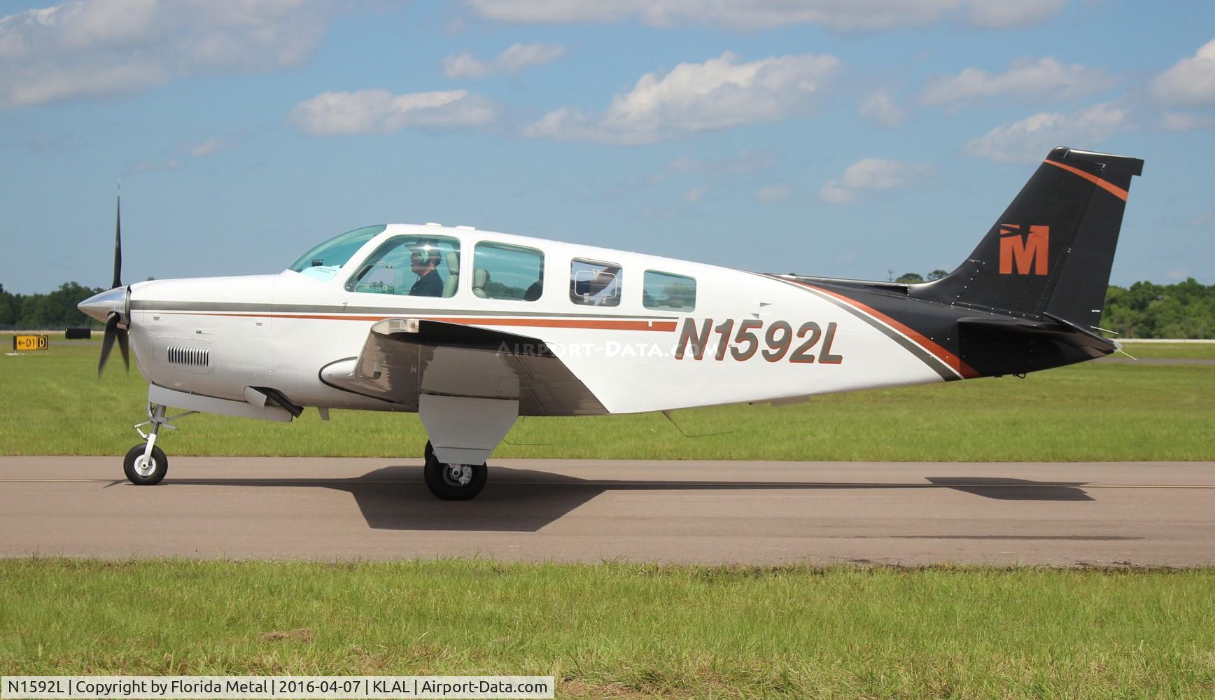 N1592L, 1976 Beech A36 Bonanza 36 C/N E-832, SNF LAL 2016