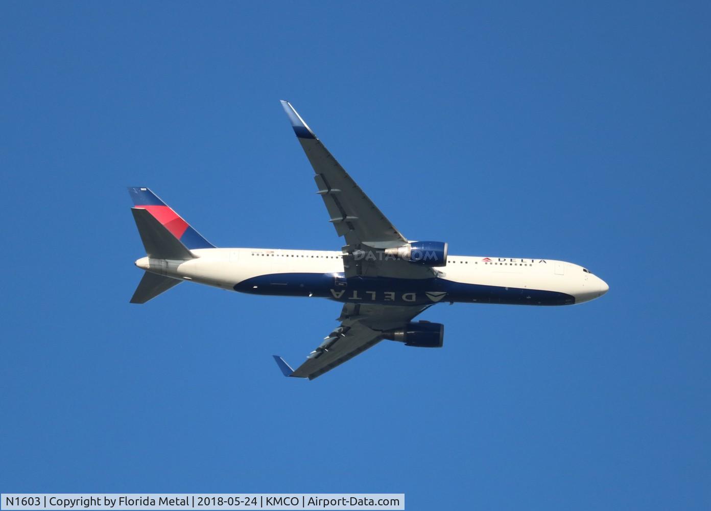N1603, 1999 Boeing 767-332 C/N 29695, MCO spotting 2018