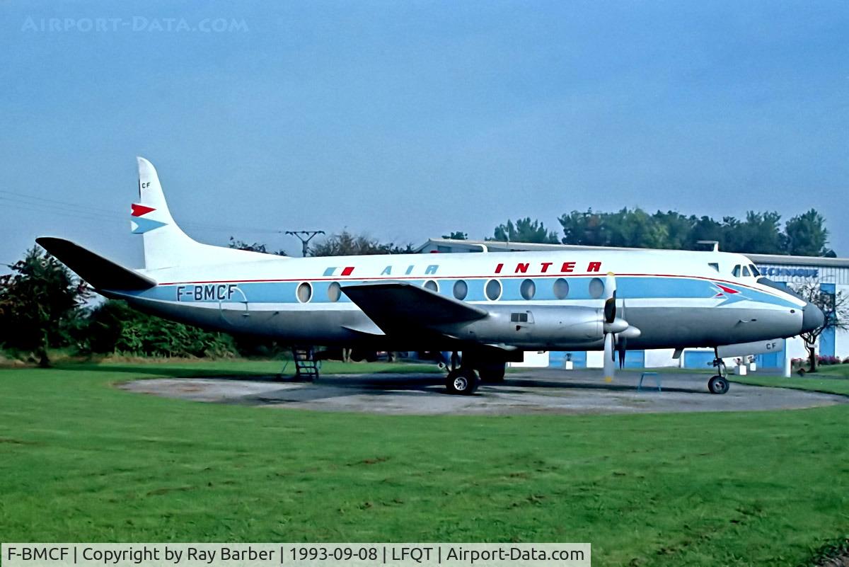 F-BMCF, 1955 Vickers Viscount 724 C/N 48, F-BMCF   Vickers 724 Viscount [54] (Ex Air Inter/Institute Aeronautique Amaury de la Grange) Merville-Calonne~F 06/09/1993