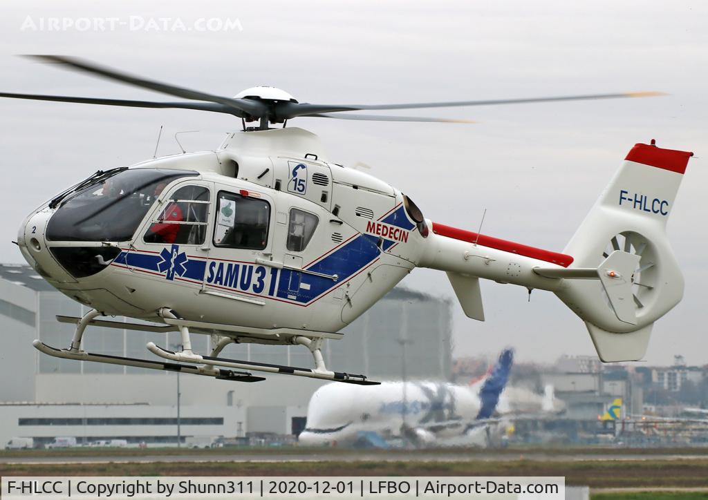 F-HLCC, 2003 Eurocopter EC-135T-2 C/N 0291, Taxiing to FATO32 for take off...
