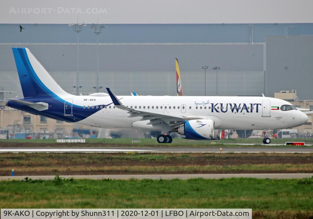 9K-AKO, 2020 Airbus A320-251N C/N 10082, Delivery day...