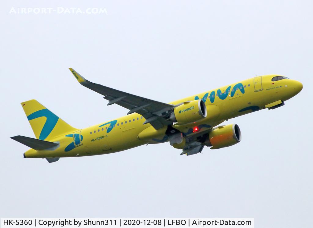 HK-5360, 2020 Airbus A320-251N C/N 10342, Delivery day... additional '-X' suffix used for ferry flight...