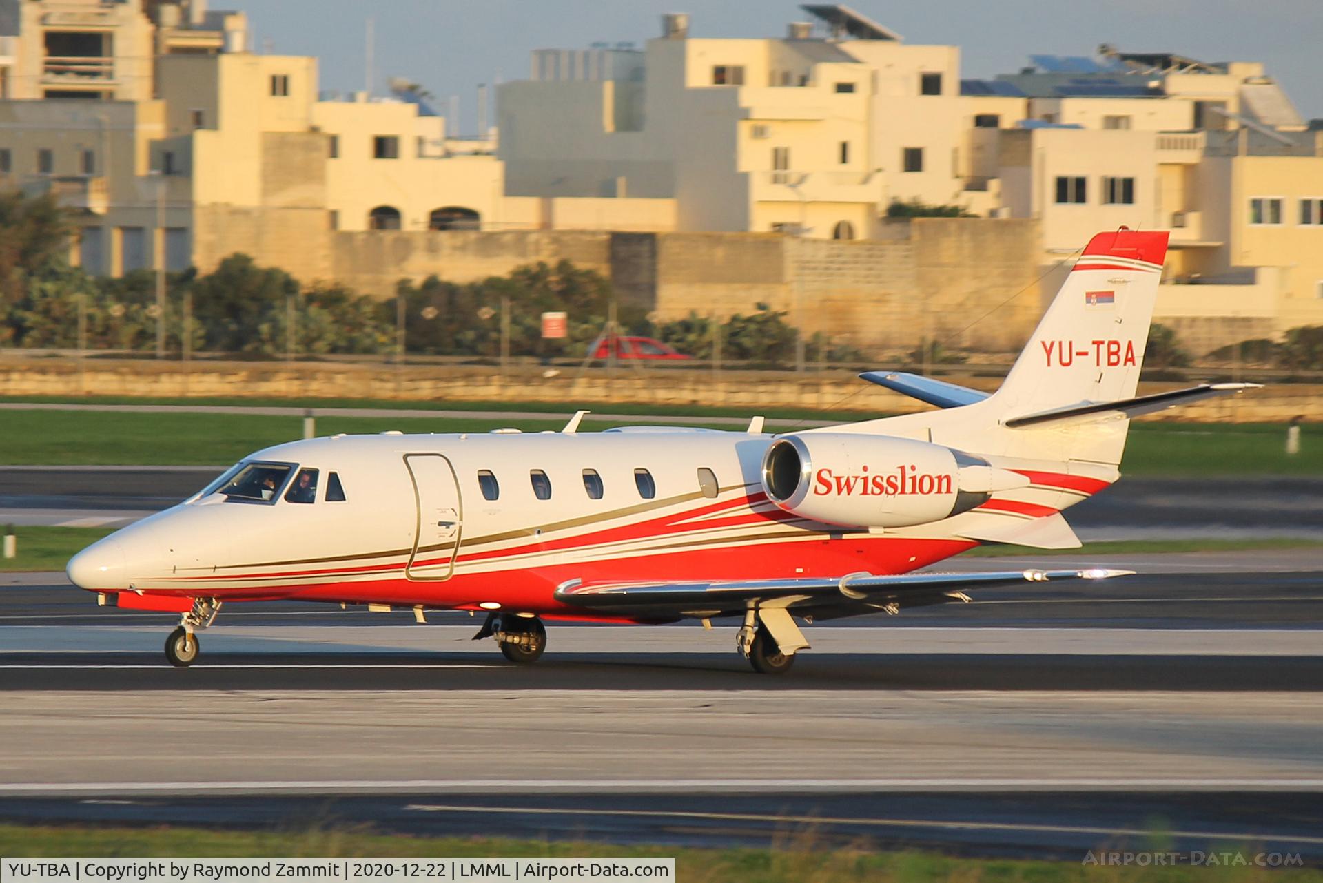YU-TBA, 2018 Cessna 560XL Citation XLS+ C/N 560-6249, Cessna560XL Citation XLS YU-TBA Swisslion