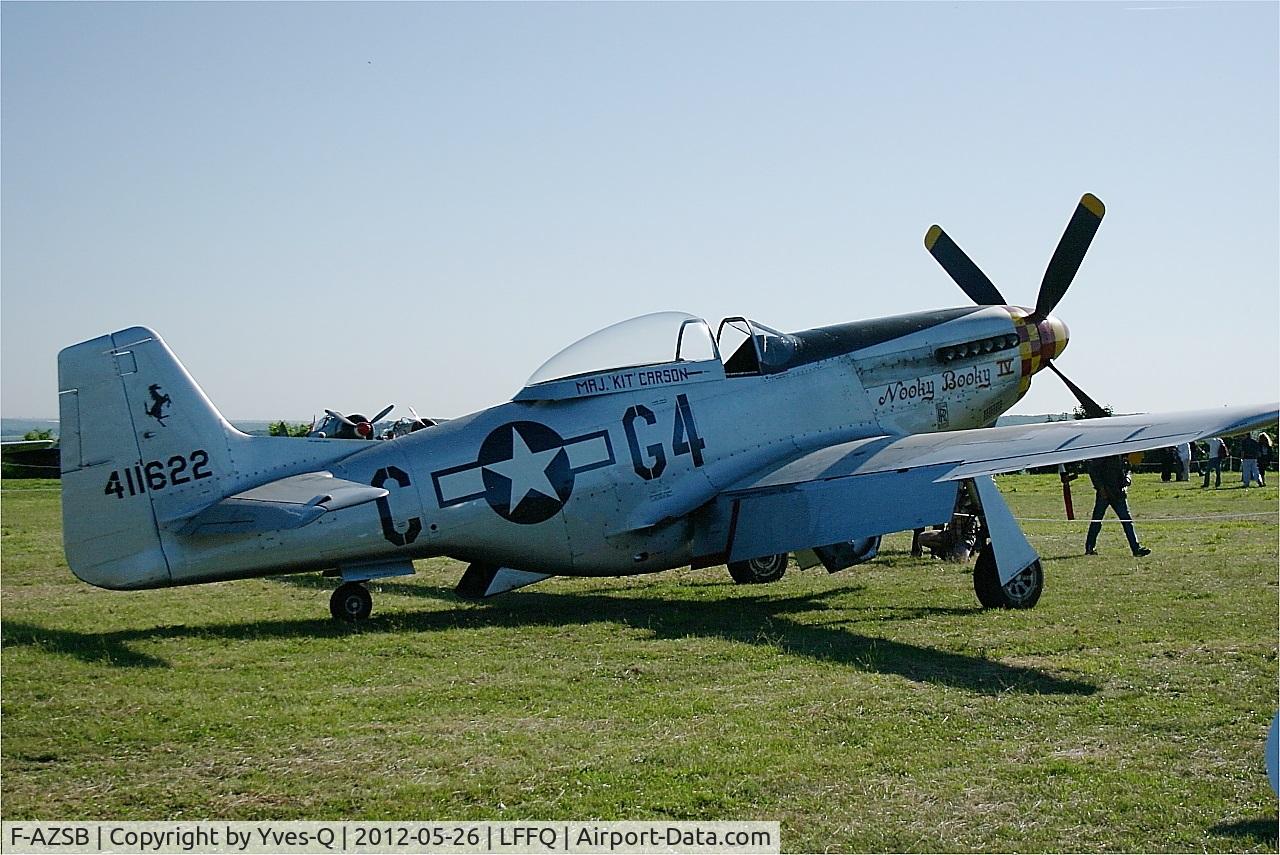 F-AZSB, 1944 North American P-51D Mustang C/N 122-40967, North American P-51D Mustang, Static park, La Ferté-Alais (LFFQ) Air show 2012