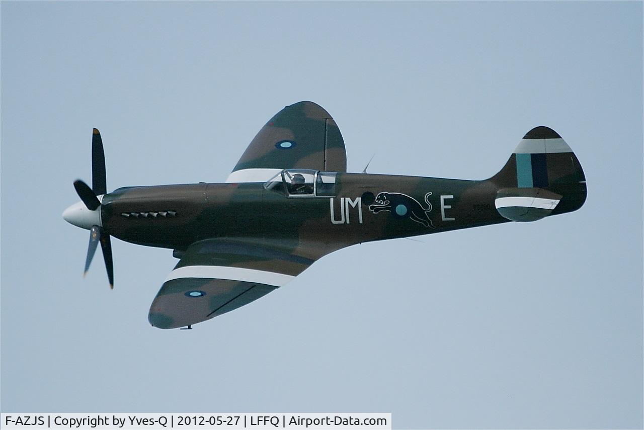 F-AZJS, 1944 Supermarine 389 Spitfire PR.XIX C/N 6S/585110, Supermarine 389 Spitfire PR.XIX, On display, La Ferté-Alais airfield (LFFQ) Air show 2012