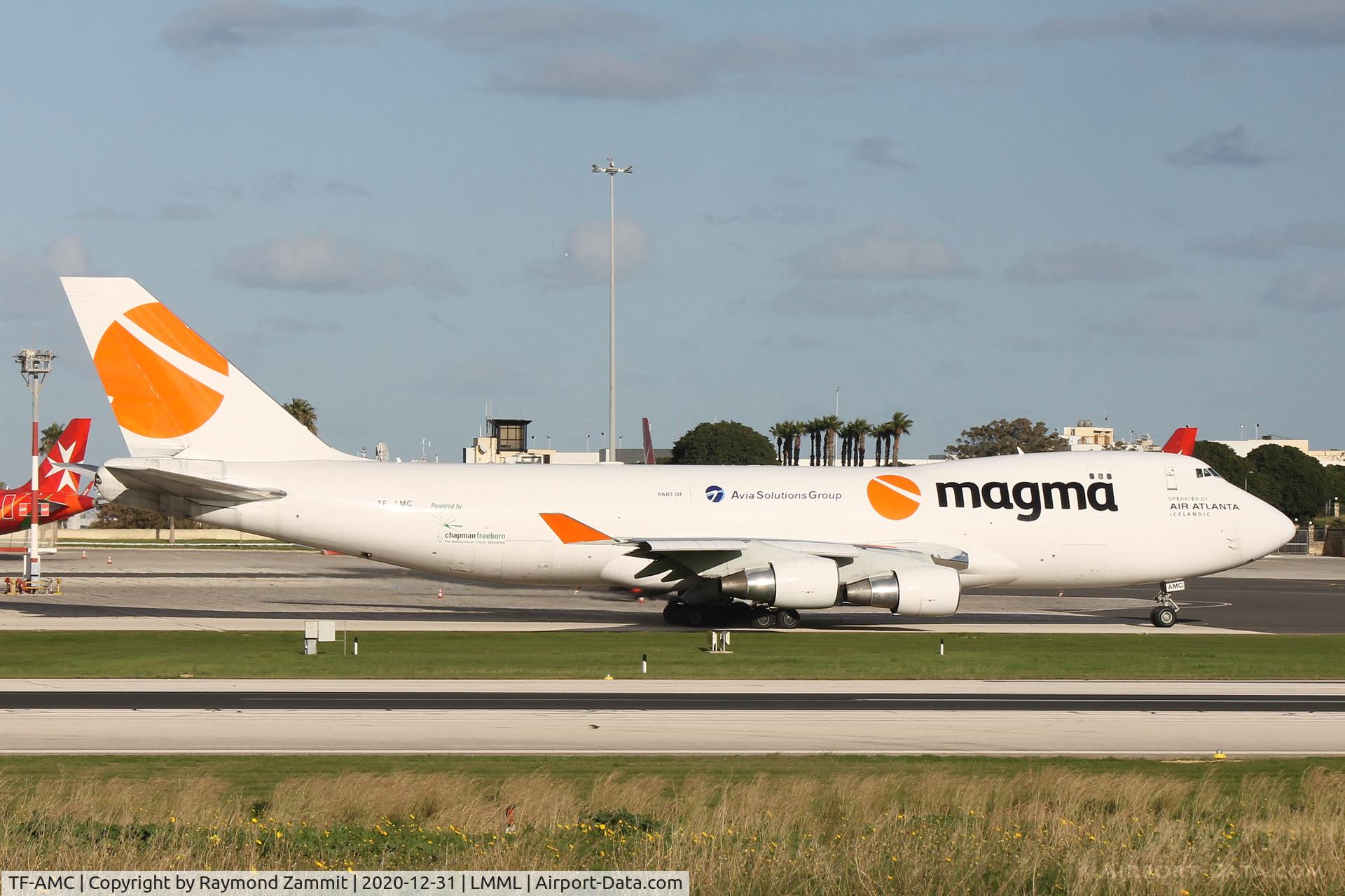 TF-AMC, 1994 Boeing 747-412F C/N 26563, B747 TF-AMC Air Atlanta Iclandic (Magma)