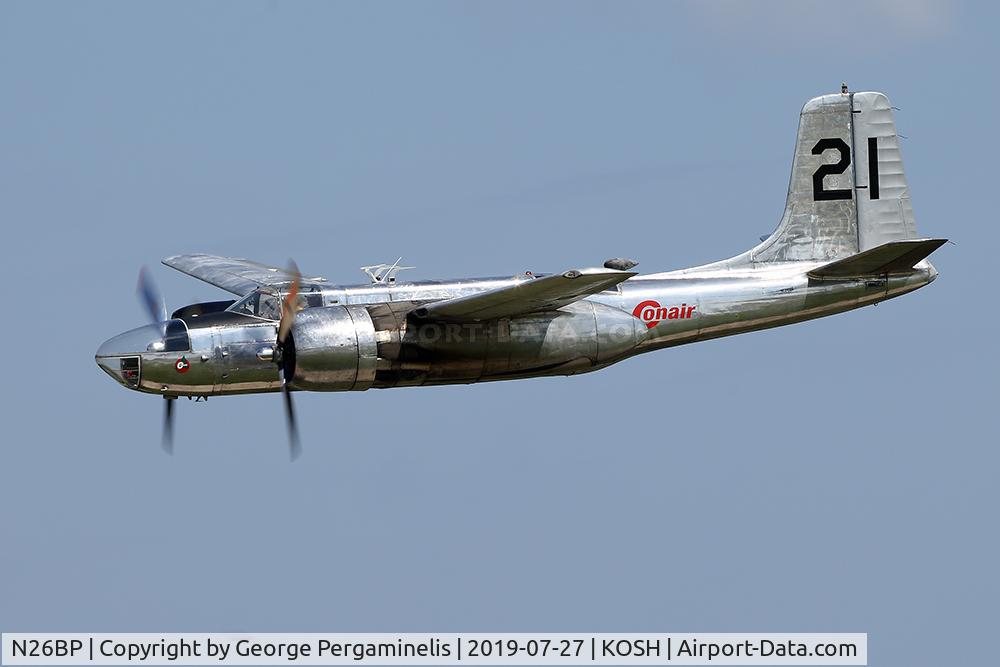 N26BP, 1944 Douglas A-26B Invader Invader C/N 7072, Oshkosh 2019.