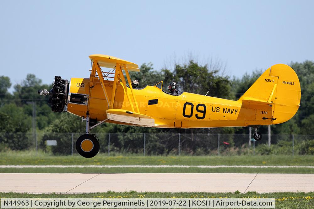 N44963, 1941 Naval Aircraft Factory N3N-3 C/N 1926, Oshkosh 2019.