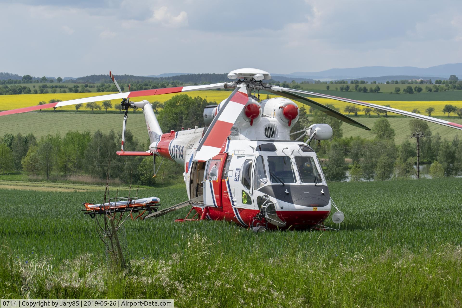 0714, PZL-Swidnik W-3A Sokól C/N 370714, Takeoff from a rescue mission