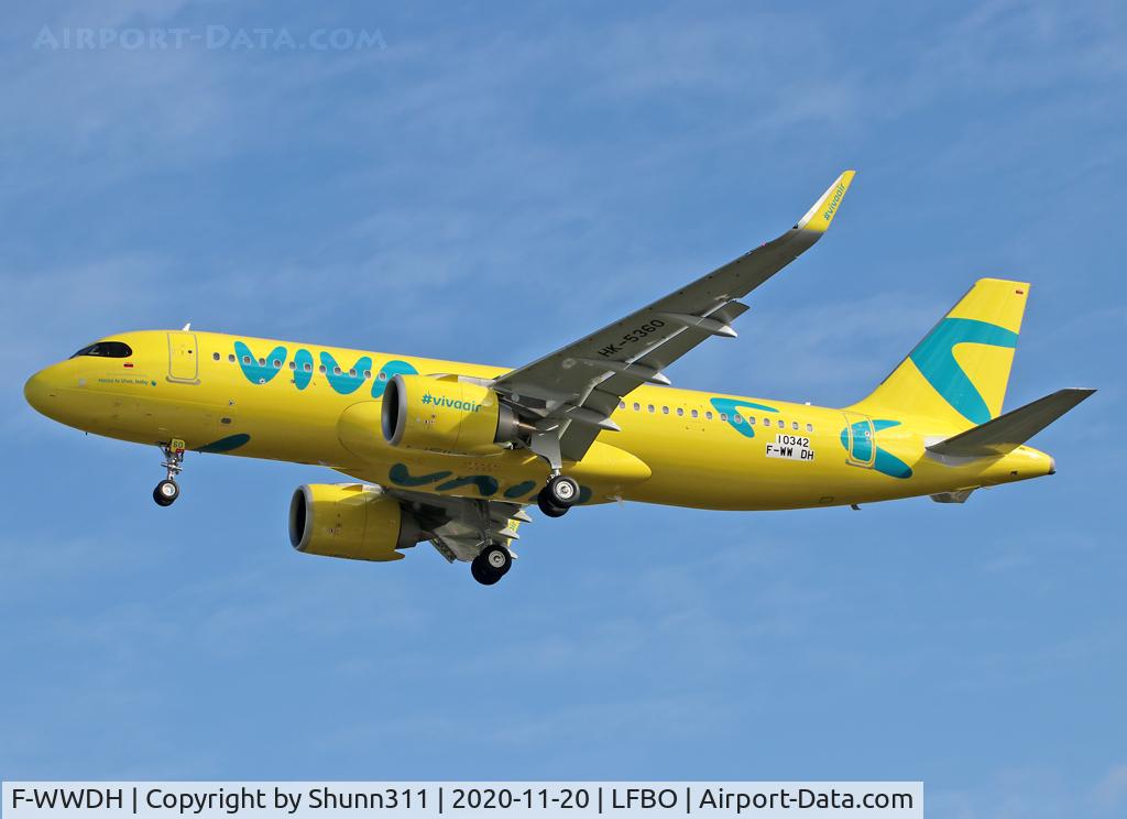 F-WWDH, 2020 Airbus A320-251N C/N 10342, C/n 10342 - To be HK-5360