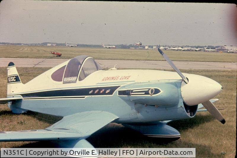 N351C, 1950 Loving Neal V WR-1 Love C/N 1, A picture taken by my father at a 1962 air show on Wright-Patterson AFB. I scanned the picture in 2012.