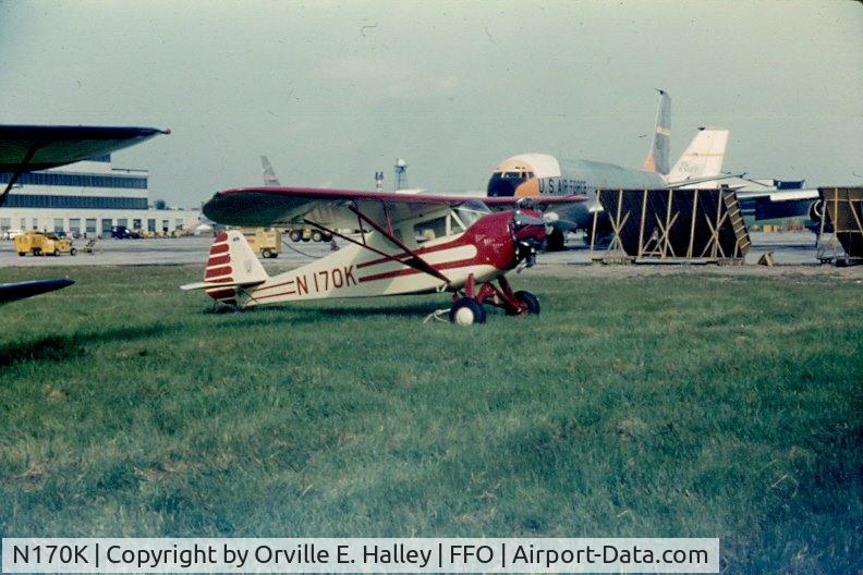 N170K, Monocoupe 90 C/N 504, A picture of the Monocoupe 90 taken by my father at a Wright-Patterson AFB air show circa 1962.
I scanned the picture in 2012.