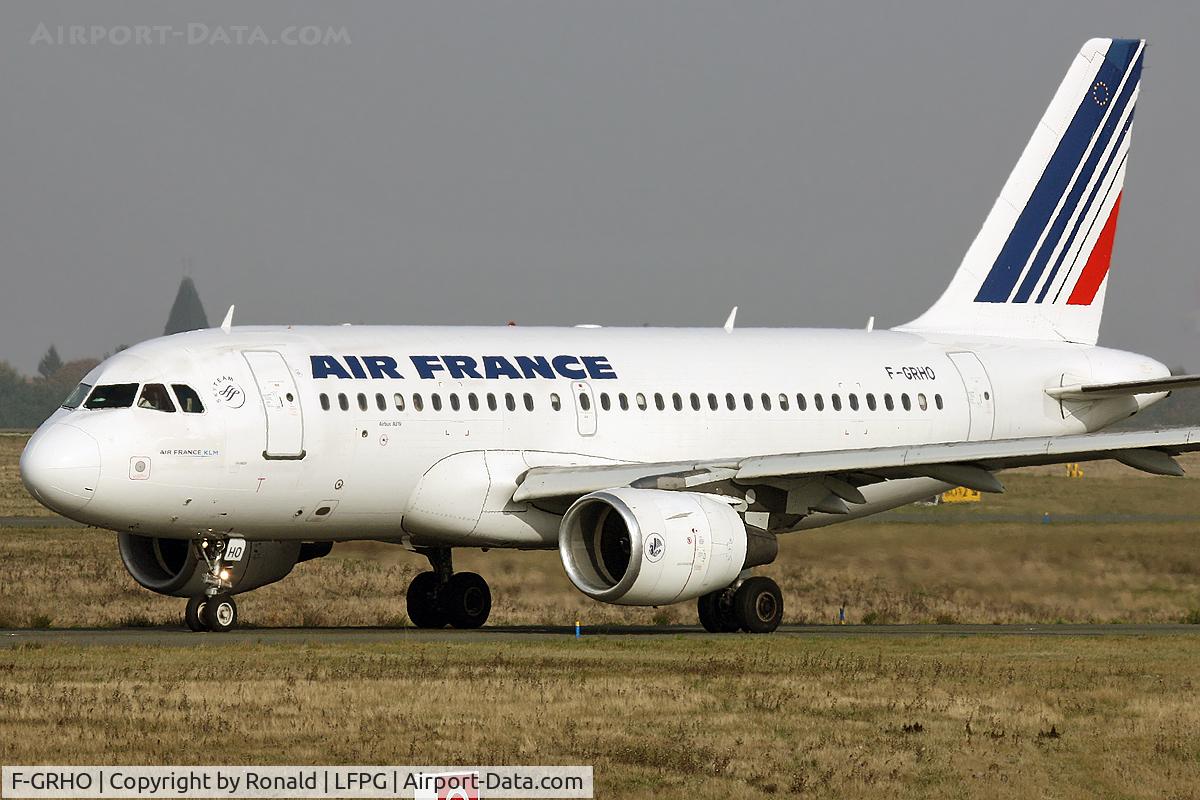 F-GRHO, 2000 Airbus A319-111 C/N 1271, at cdg
