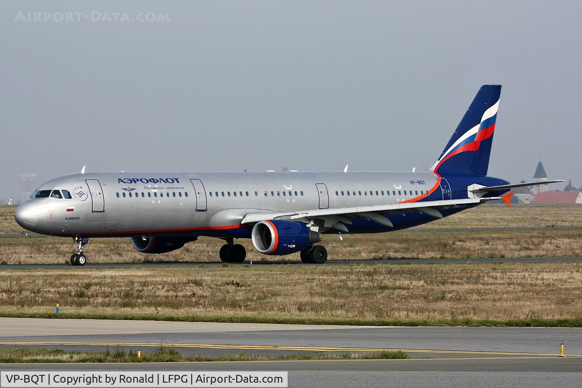 VP-BQT, 2006 Airbus A321-211 C/N 2965, at cdg