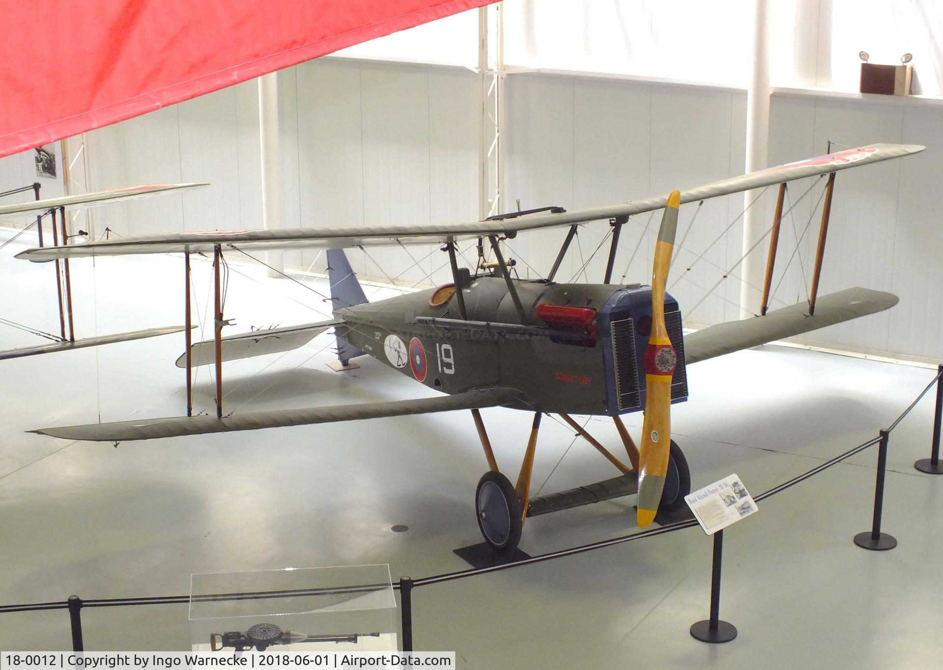18-0012, 1918 Curtiss SE.5A C/N F8010, Royal Aircraft Factory (Curtiss) S.E.5A replica at the US Army Aviation Museum, Ft. Rucker