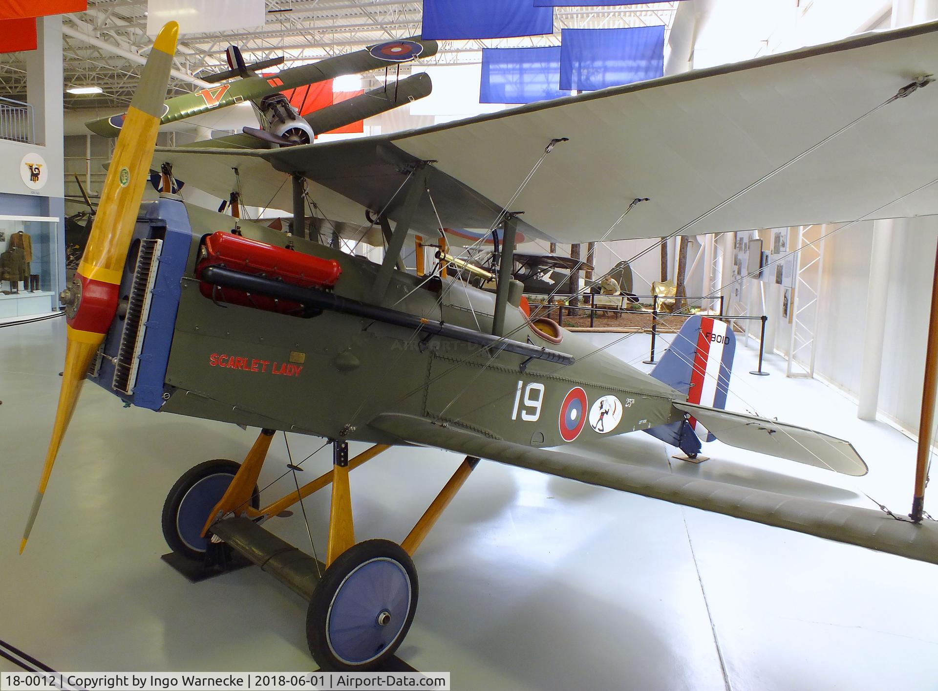 18-0012, 1918 Curtiss SE.5A C/N F8010, Royal Aircraft Factory (Curtiss) S.E.5A replica at the US Army Aviation Museum, Ft. Rucker