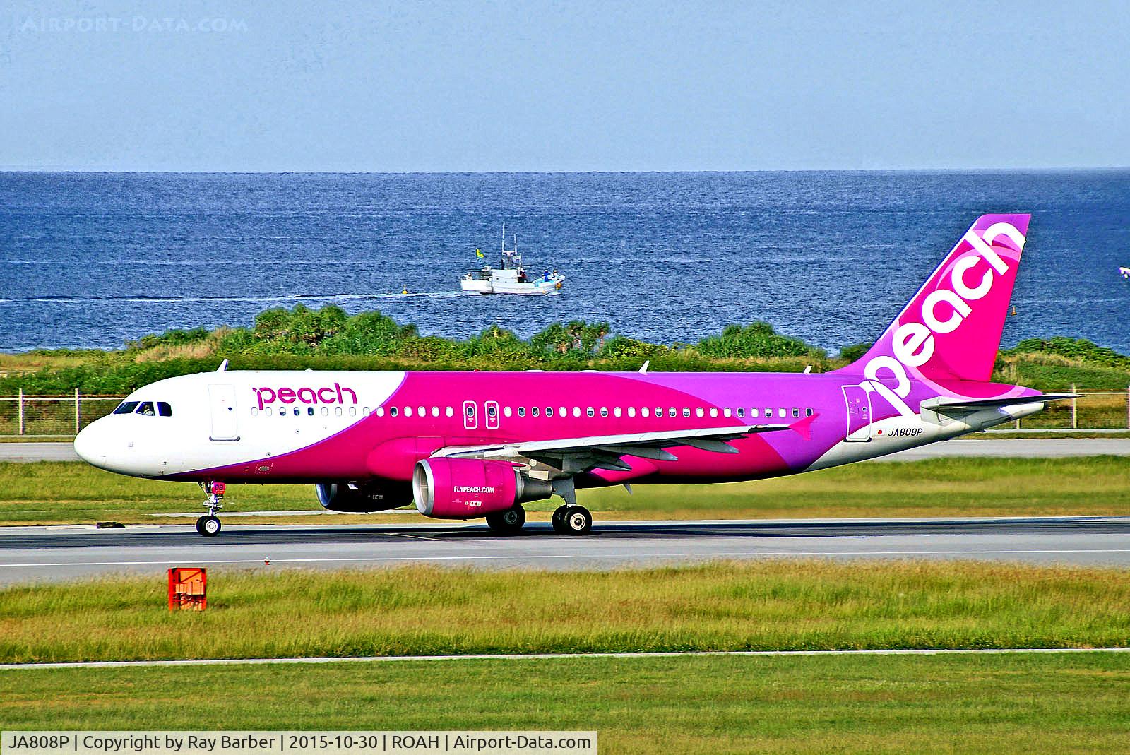 JA808P, 2013 Airbus A320-214 C/N 5540, JA808P   Airbus A320-214  [5540] (Peach) Okinawa-Naha~JA 30/10/2015