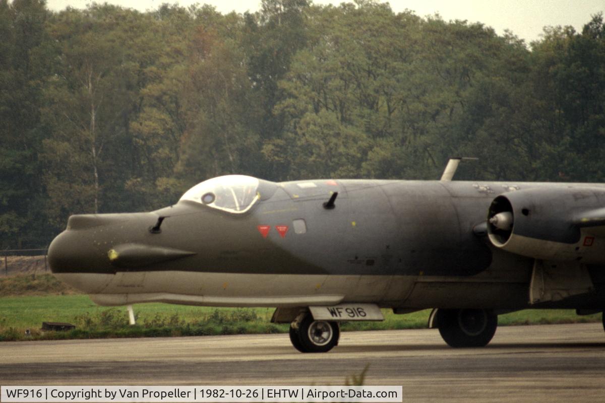 WF916, English Electric Canberra T.17 C/N EEP71103, RAF English Electric Canberra T.Mk.17 at Twenthe Air Base, the Netherlands, 1982